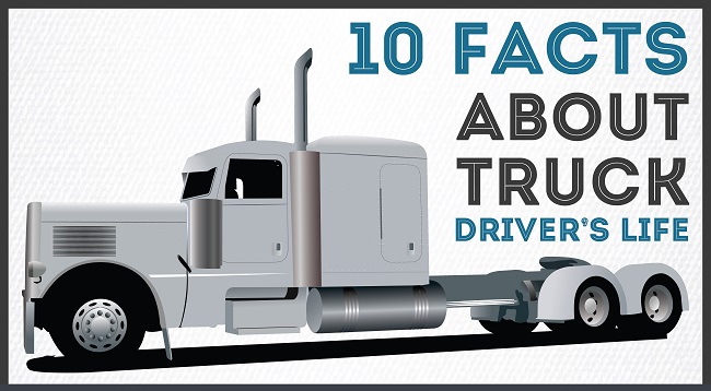 INFOGRAPHIC: 10 Facts About Truck Drivers’s Life