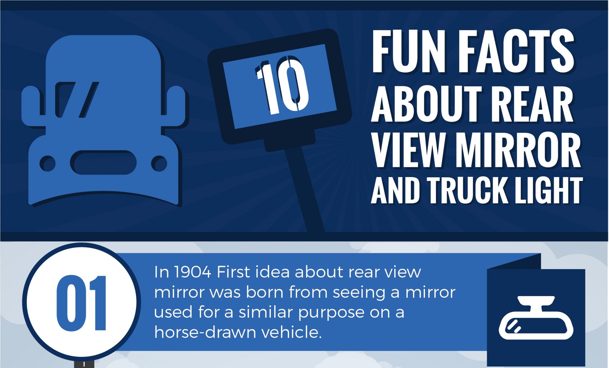 INFOGRAPHIC: 10 Fun Facts About Rear View Mirrors and Truck Lights