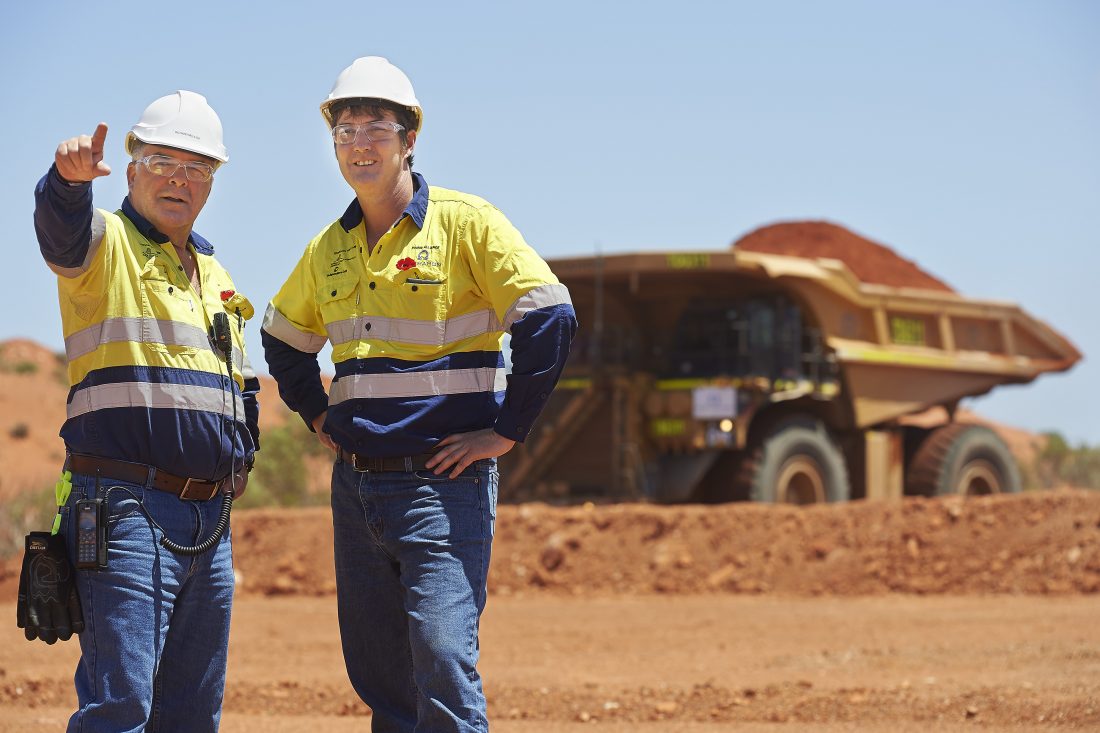 Mine safety manager and truck driver