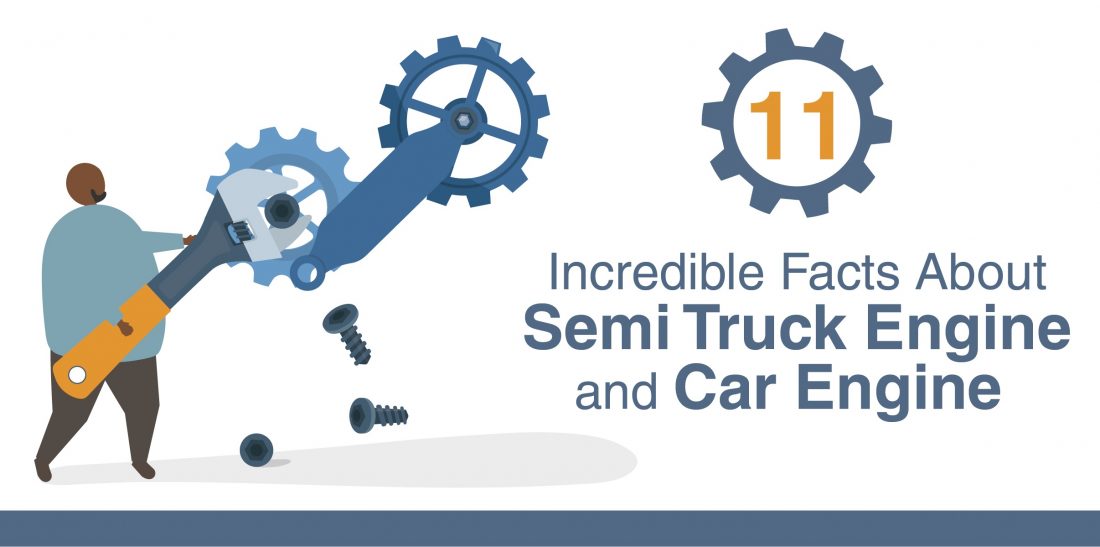 Incredible Facts About Semi Truck Engine and Car Engine