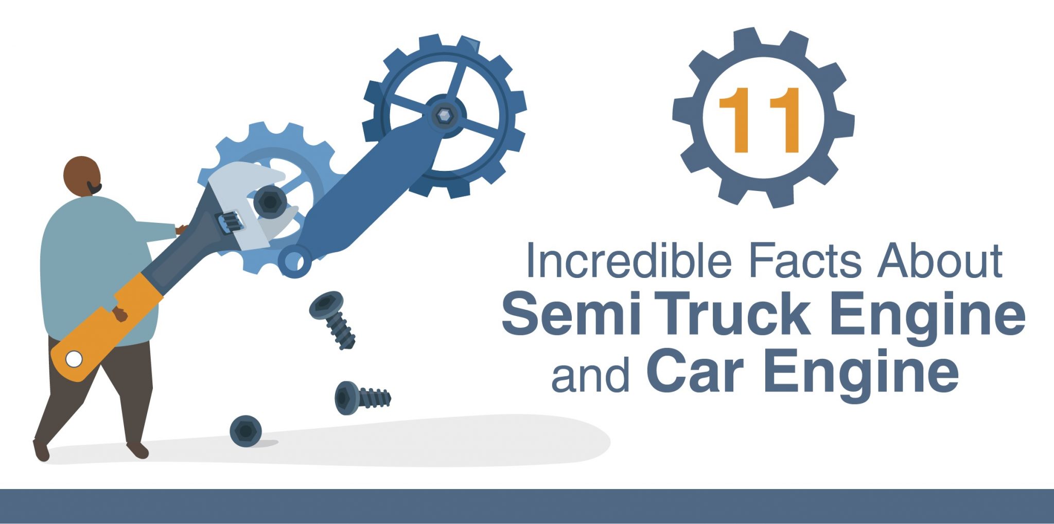 INFOGRAPHIC: 11 Incredible Facts About Semi Truck Engine and Car Engine