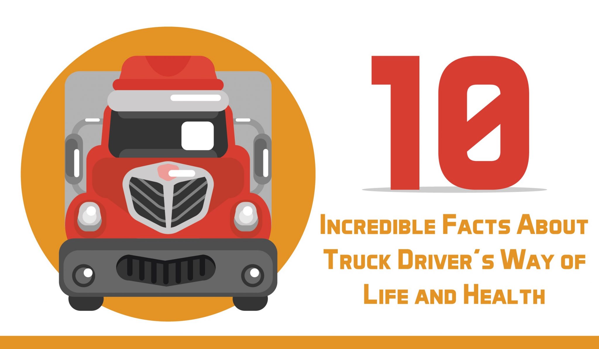 INFOGRAPHIC: 10 Incredible Facts About Truck Driver’s Way of Life and Health